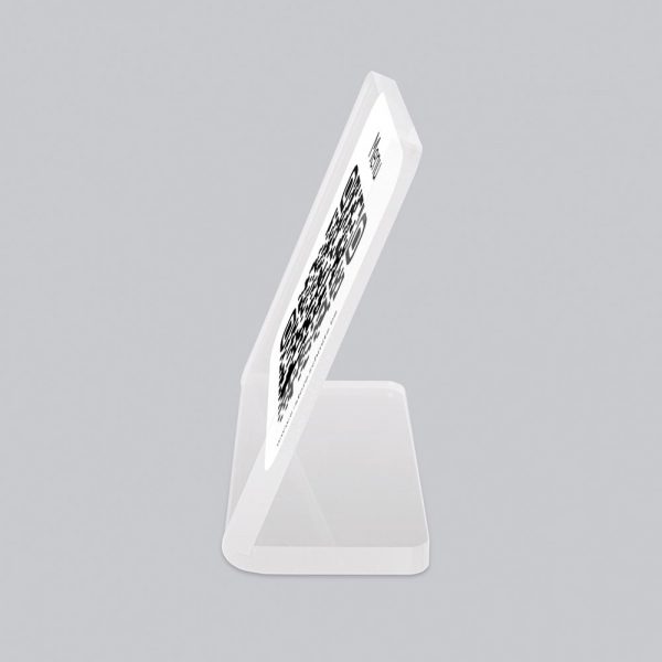 porta qr code in plexi