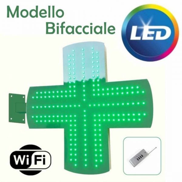croce led farmacia bifacciale