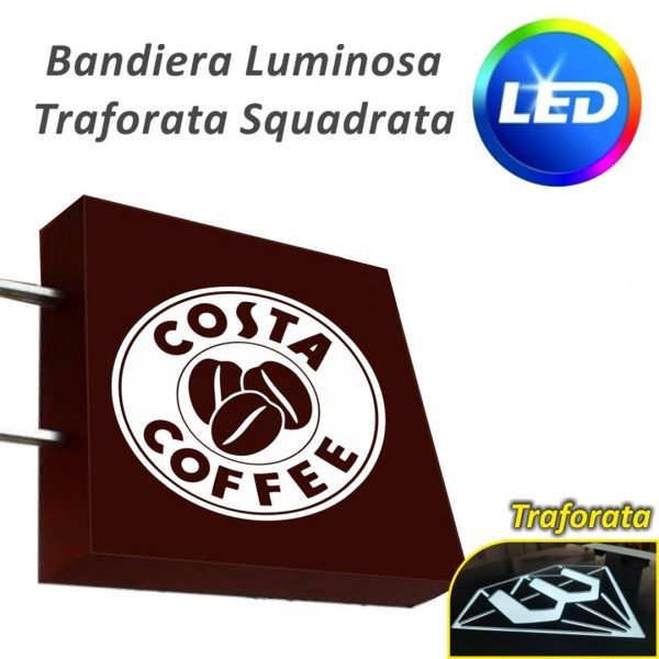 insegna traforata luminosa