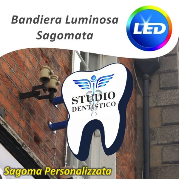 insegna sagomata luminosa