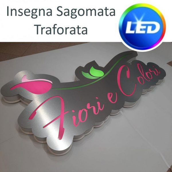 insegna sagomata in dibond