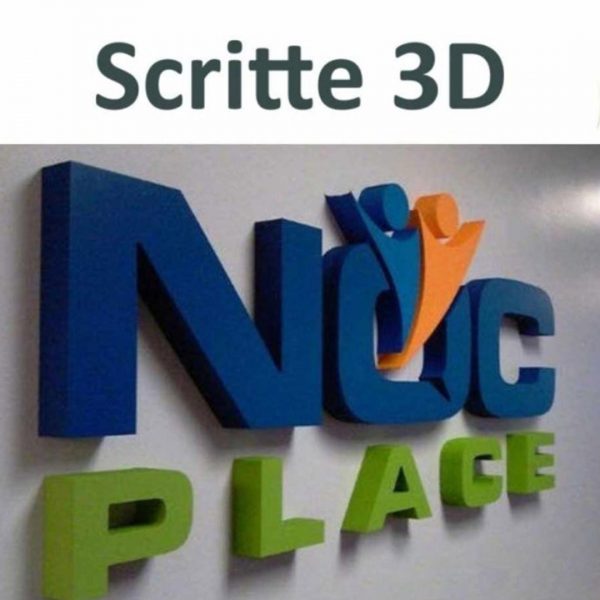 scritte 3d in polistirene