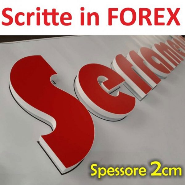 scritte in forex